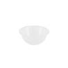 White polypropylene hemispherical bowl 9.45 inch