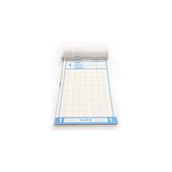 Orders 2 copy sheets white and blue cm 15x8.5