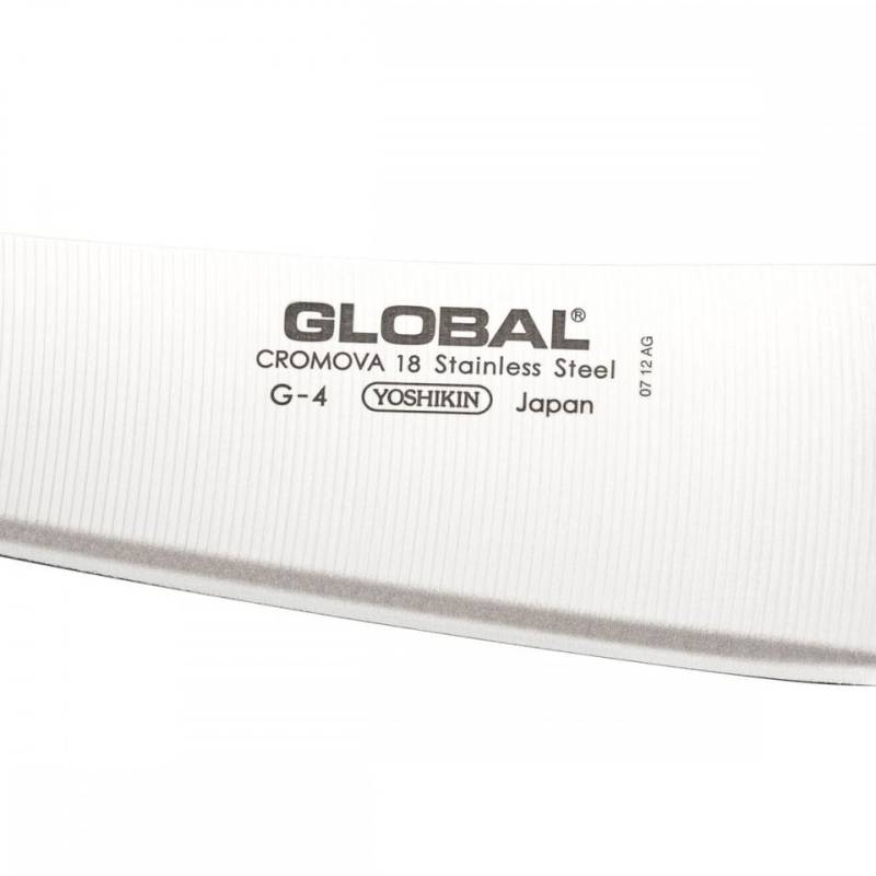 Coltello cucina orientale Global in acciaio inox cm 18