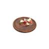 Bisetti round cutting board made of plywood with non-toxic tempered glass cm 35