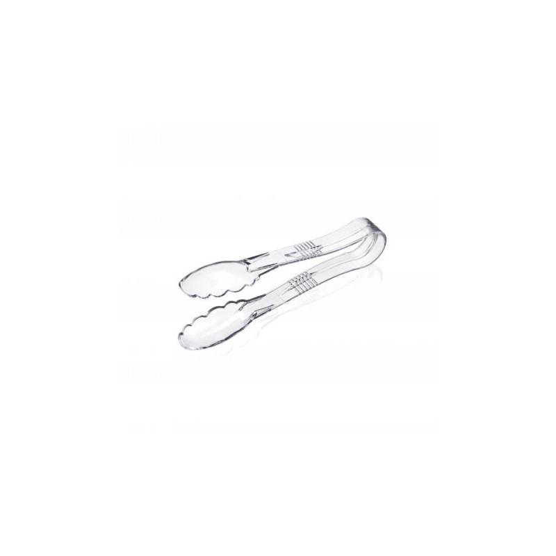 Araven transparent polycarbonate concave tong 9''