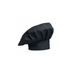 Cappello cuoco classico Egochef poliestere cotone nero