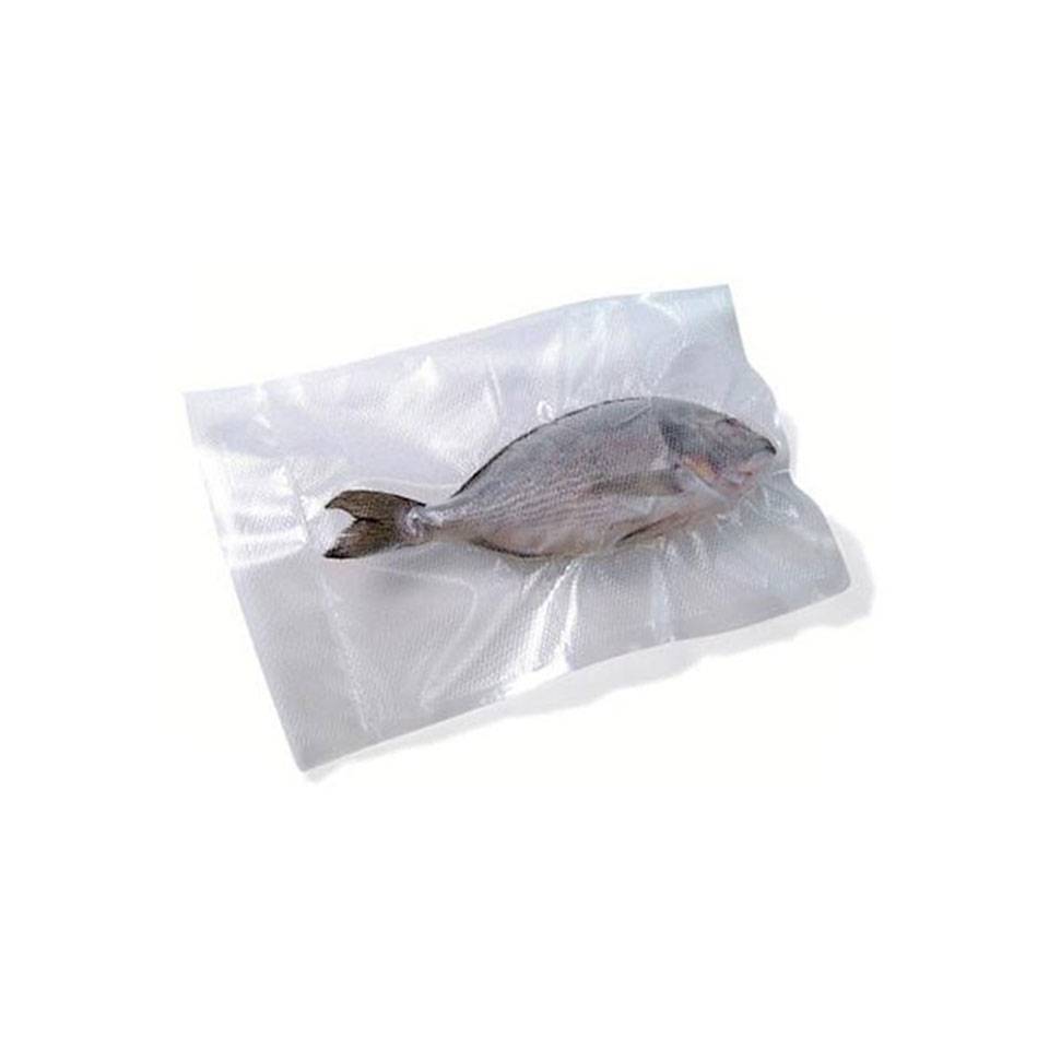 Diamond vacuum bags in clear embossed plastic cm 20x30