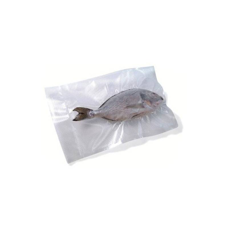 Diamond vacuum bags in transparent embossed plastic cm 40x50