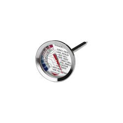 Termometro per carne da +54 a +88°C in acciaio inox