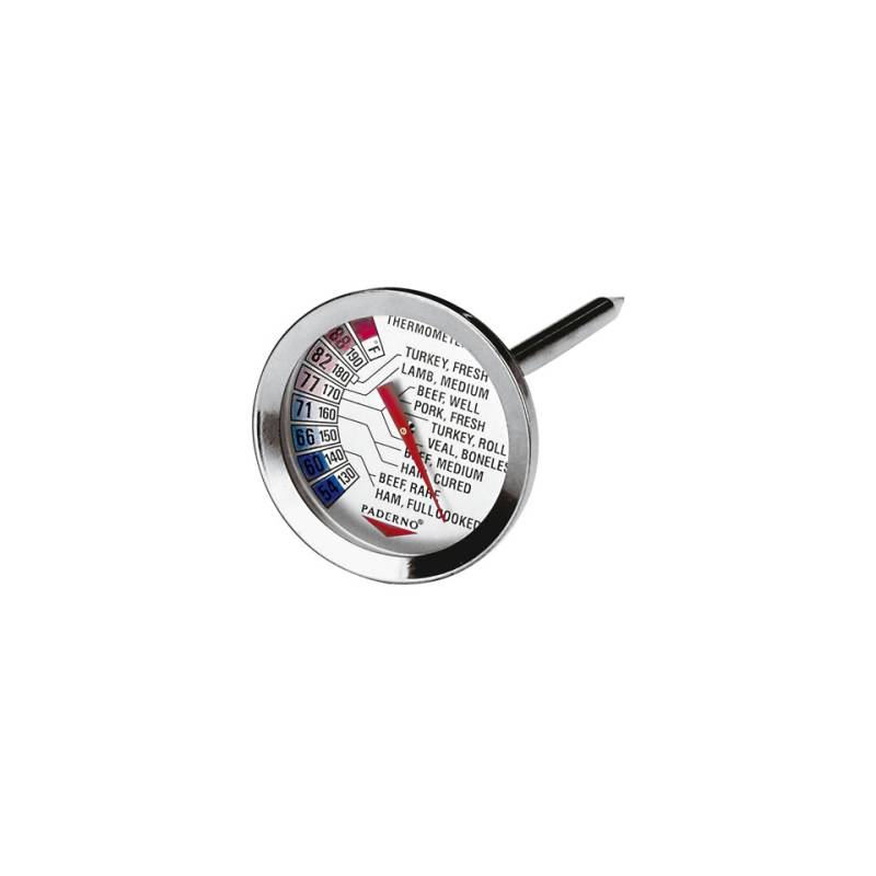 Stainless steel meat thermometer from +54 to +88°C