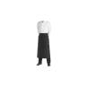 King polyester and black cotton apron with pockets 35.43x39.37 inch