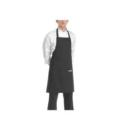 Apron with bib and pocket Egochef 90x70cm black