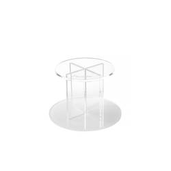 Transparent plexiglass round riser 3.93x5.71 inch