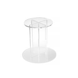 Transparent plexiglass round riser 5.90x5.71 inch