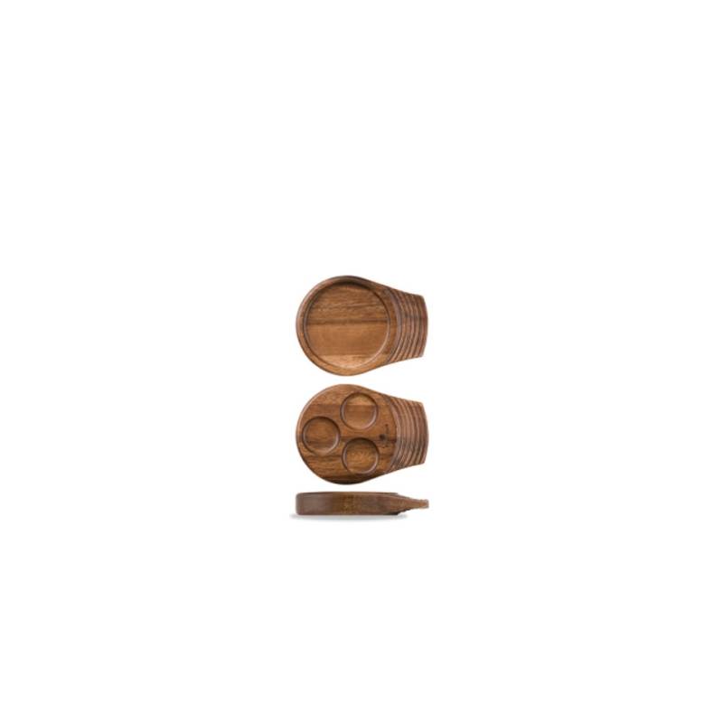 Vassoio Linea Igneous Churchill in legno cm 18 x 14