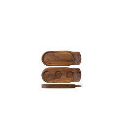 Vassoio Linea Igneous Churchill in legno cm 35,5 x 14