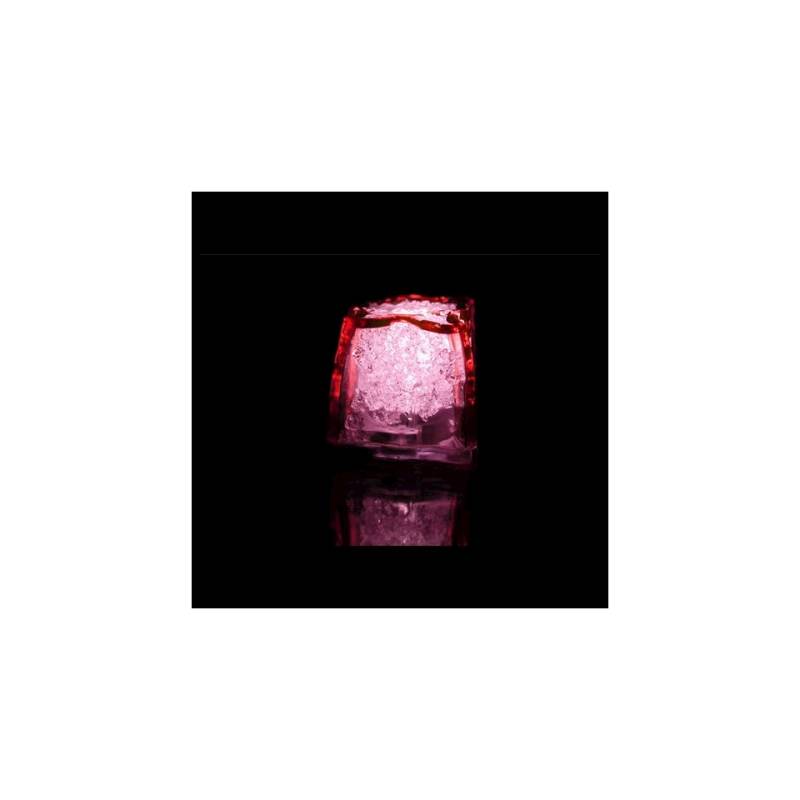 Cubetto ghiaccio luminoso plastica rosso