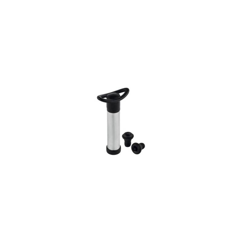 Wine saver set with pump and 2 stoppers