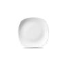 Linea X Squared Churchill white vitrified ceramic flat plate 29.3 cm