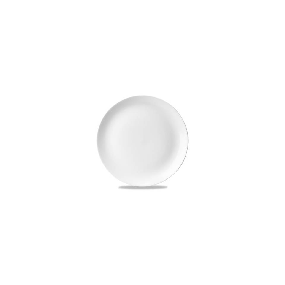 Evolve Churchill line vitrified ceramic white 21.7 cm flat plate