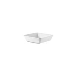 Counter Serve Churchill line square vitrified ceramic dish white cm 25