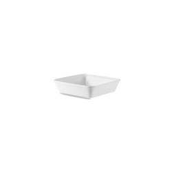 Pirofila quadra Linea Counter Serve Churchill in ceramica vetrificata bianca cm 25