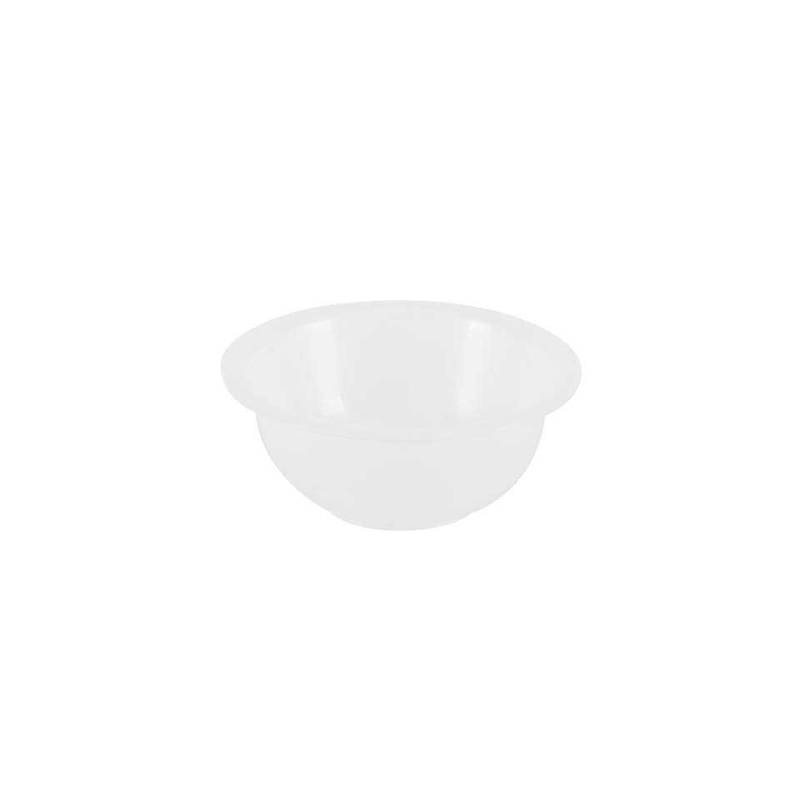 White polypropylene hemispherical bowl 12.60 inch