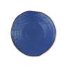 Piatto piano Mediterraneo in ceramica blu cm 27,5