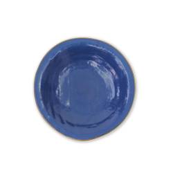 Piatto fondo Armonie di colore in ceramica colorata blu cm 24