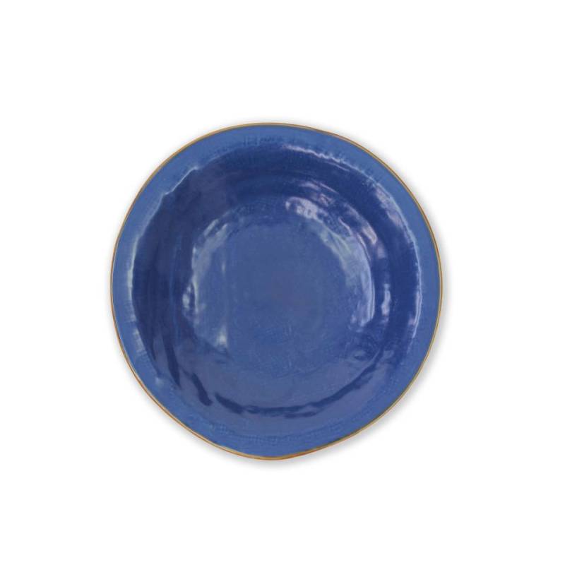 Mediterraneo Novità Home blauer Keramik Suppenteller cm 24