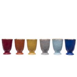 Bicchieri acqua vino Armonie di colore in ceramica colorata cl 30