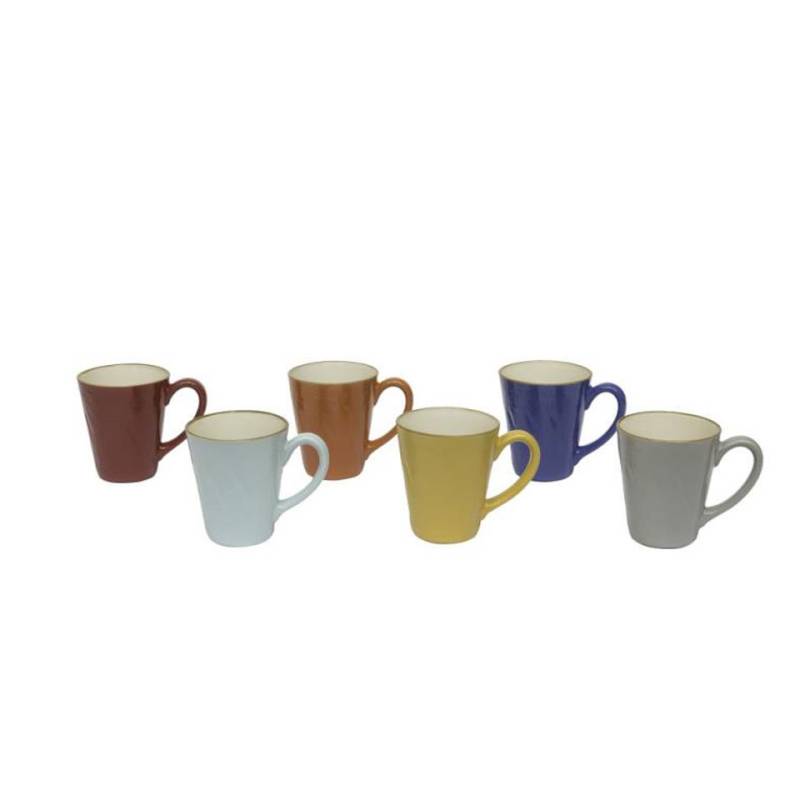 Tazza mug Mediterraneo in ceramica colorata cm 9,5x11