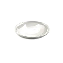 Simple white porcelain oval plate 11.81x10.04 inch