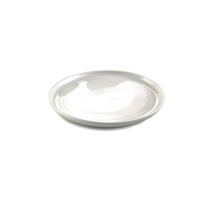 Simple white porcelain oval plate 11.81x10.04 inch
