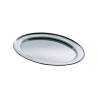 Stainless steel oval tray 50x35 cm