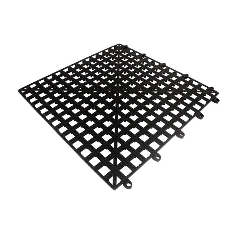 Versa-Matte aus schwarzem Kunststoff 33x33 cm