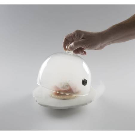 Cloche Rubì avec valve 100% verre Chef cm 18