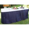 Pleated skirts for buffet table TNT blue 4 mt