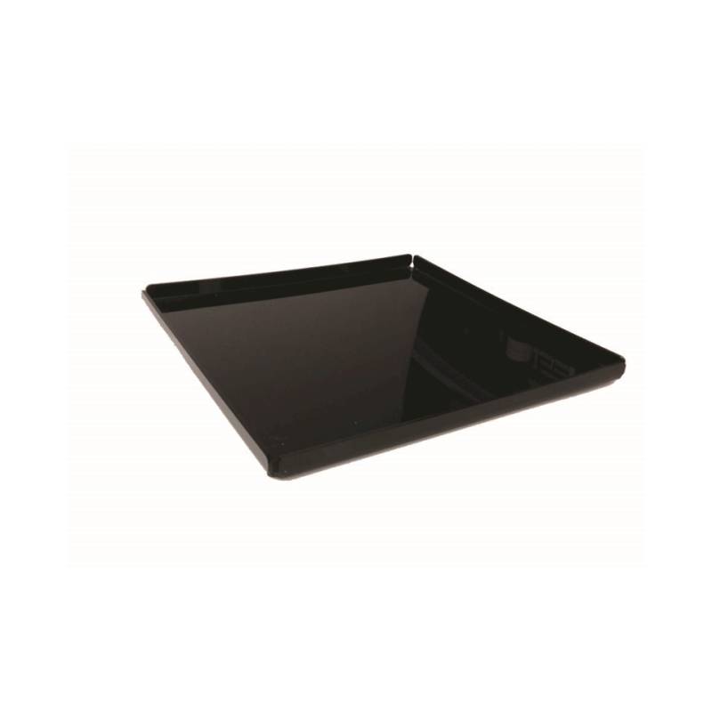 Vassoio quadrato Slim in acrilico nero lucido cm 35x35