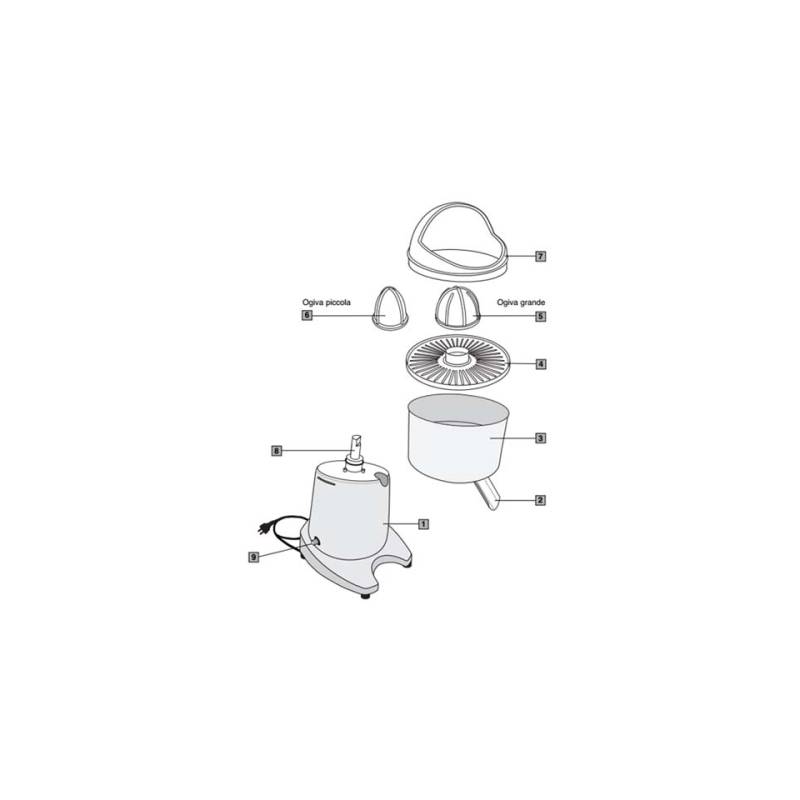 Big nosepiece juicer S98 Ceado