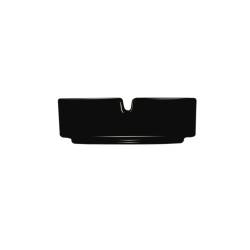 Arcoroc black glass stackable ashtray 4.21 oz.