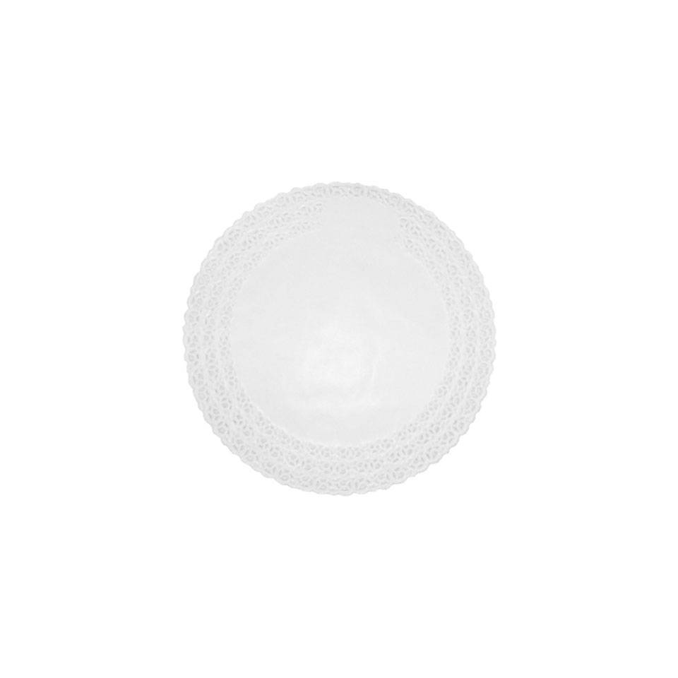 White paper round lace 10.63 inch