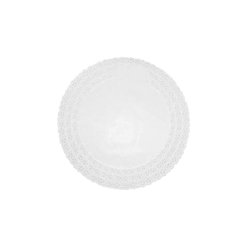 White paper round lace 12.20 inch