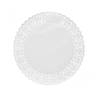 White paper round lace 14.57 inch