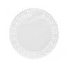 White paper round lace 14.57 inch