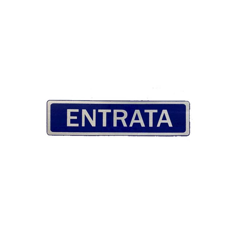 Blue Entry Sticker