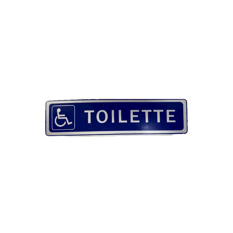 Adesivo Toilette diversamente abili blu