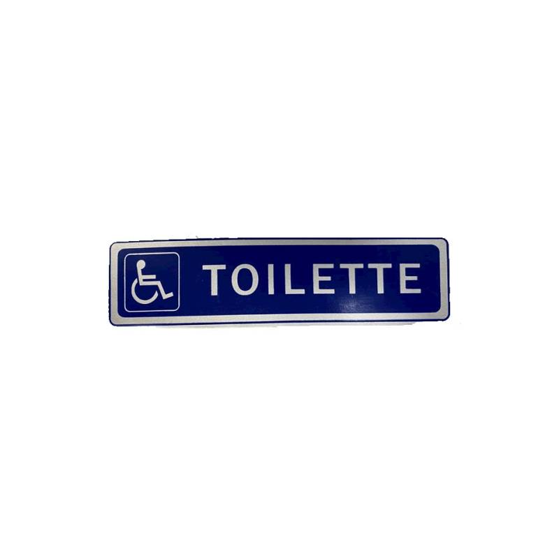 Blue disabled toilet sticker