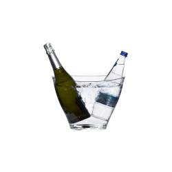 Iceberg oval small clear acrylic sparkling wine bowl