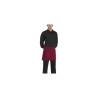 Egochef 40x70cm burgundy counter apron with pocket