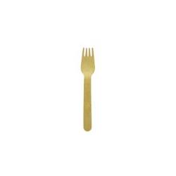 Biodegradable wooden disposable fork cm 15.7