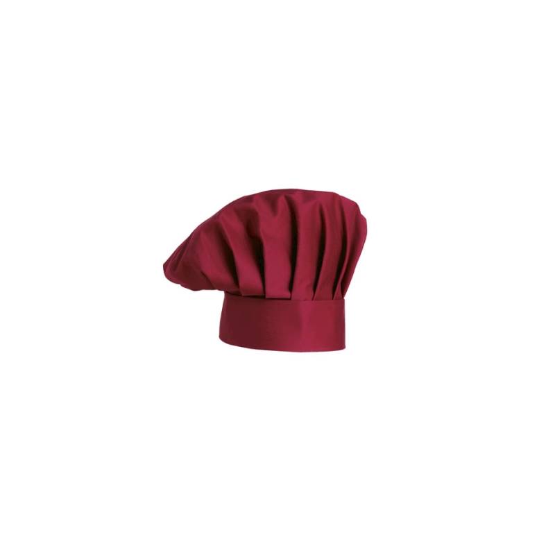 Cappello cuoco classico Egochef cotone bordeaux