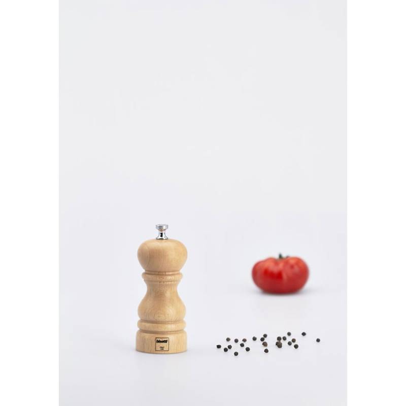 Bisetti pepper mill in natural beech wood cm 13.5