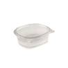 Oval containers with disposable lid made of transparent pet lt 1.5